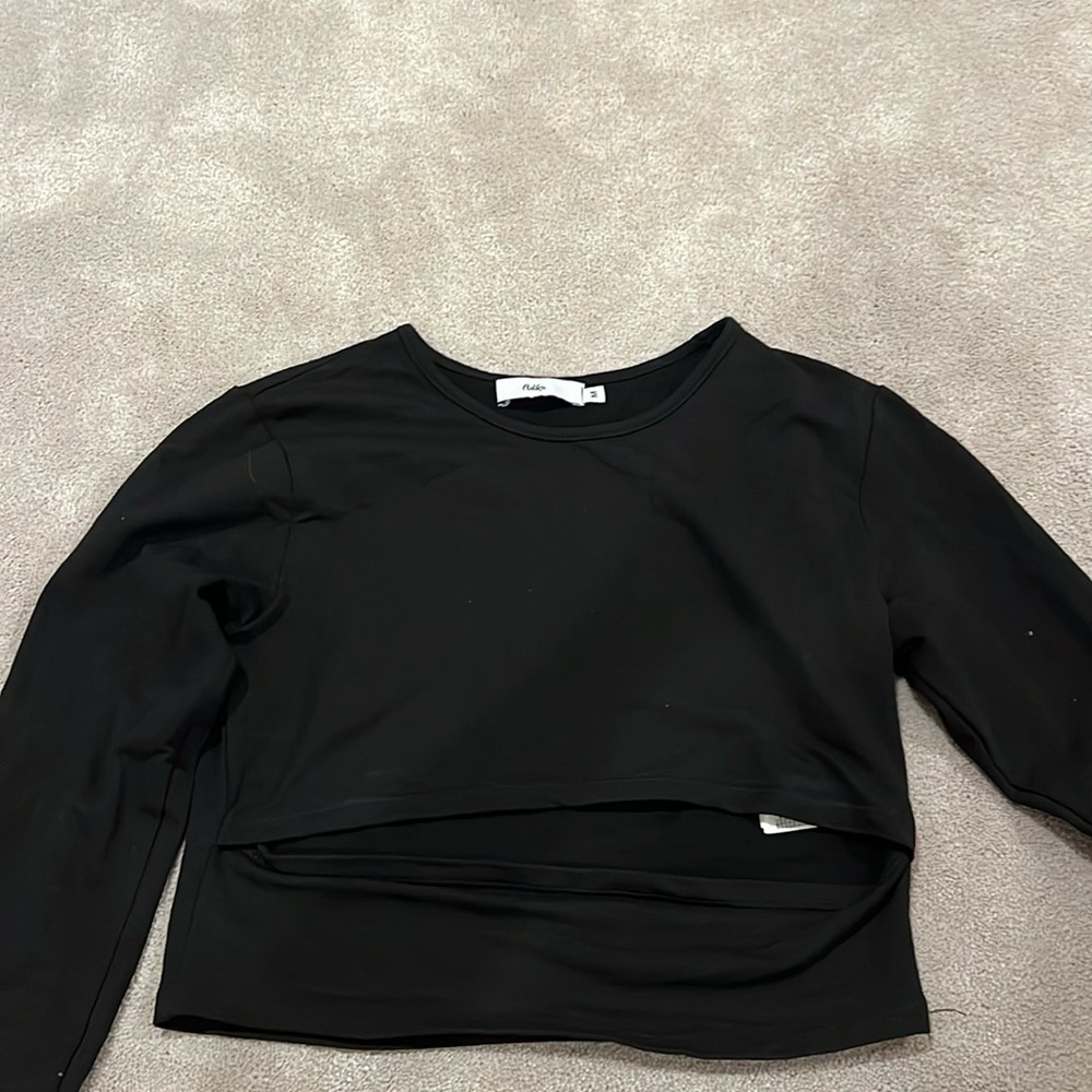 Adika long sleeve cut out top